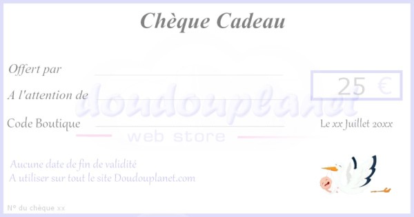 Doudouplanet Chèque Cadeau 25€